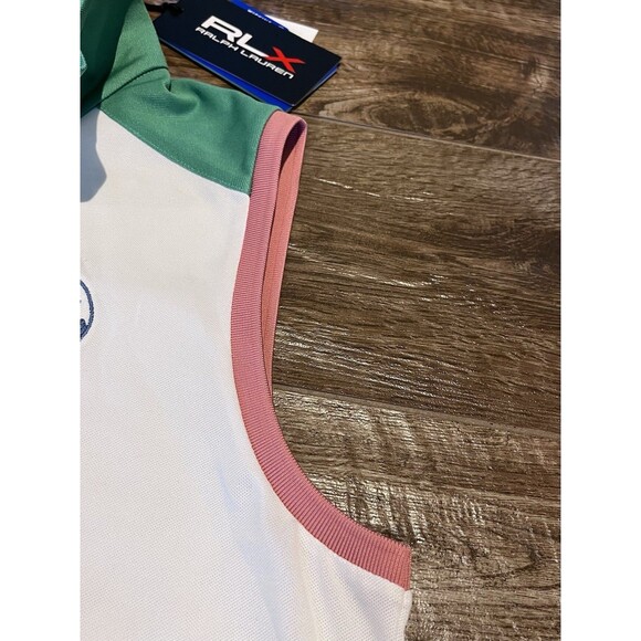 RLX Ralph Lauren Golf Polo Womens Size M White Sleeveless Shirt National Dallas - Picture 7 of 16